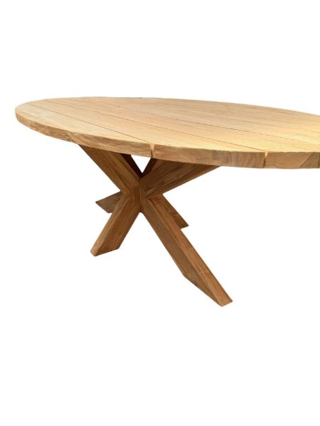 Picture of Garden Table Oval - Rustic - 220cm